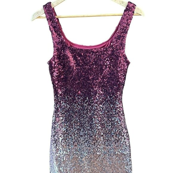 Speechless Ombre Sequin Dress Size 3 Special Occasions Cocktail Party Swiftie - Picture 2 of 6